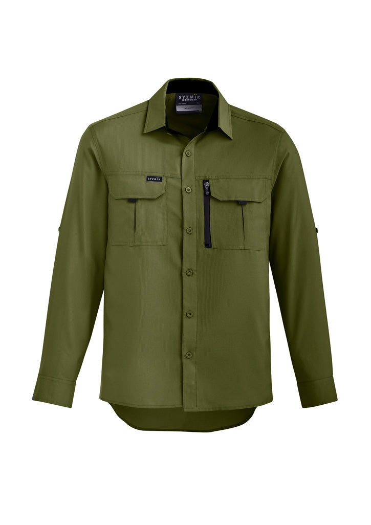 SYZMIK Men's Outdoor Long Sleeve Shirt ZW460  Metro Workwear
